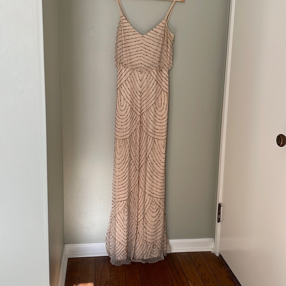 Adrianna Papell beaded gown
